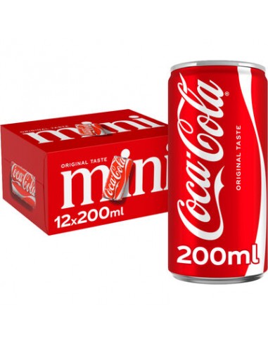 COCA COLA MINI CANS 200ML - 2X12