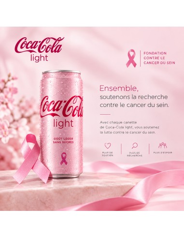 COCA LIGHT  THINK PINK ASSOCIATION CANS 33CL...