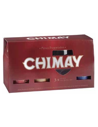 Coffret Trilogie Chimay 3 x 33CL + verre