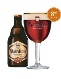 Maredsous 8° Brune 33CL VERRE 24x33cl