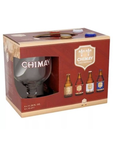 Chimay Pères Trappistes - 4 x 33CL + 1 Verre